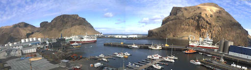 Vestmannaeyjar harbor view yesterday