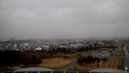 Perlan over Reykjavík - East yesterday