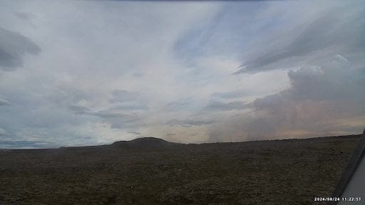 Looking towards Hagafell from Grindavík.